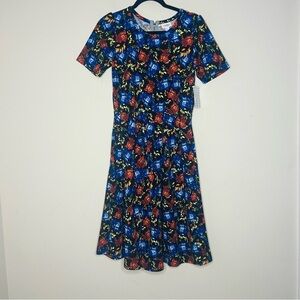 LULAROE Amelia Dress with Pockets L NWT